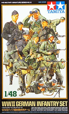 Tamiya 1/48 Scale WWII British Infantry Set - 16 Figures, European Campaign, Plastic Model - View #9