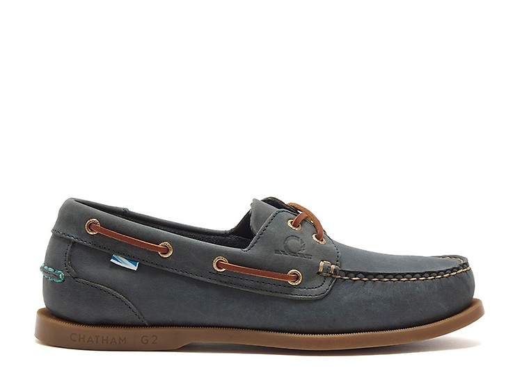 Chatham Bermuda II G2 Men's Deck Shoe Navy/Seahorse Size 9 ! d072