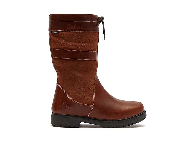 Hexham │Dark Brown Waterproof Mid-Calf Pull On Boot