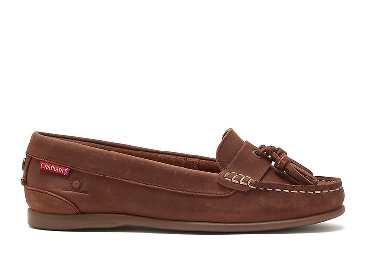Nusa Tan Leather Womens Moccasins Chatham Footwear
