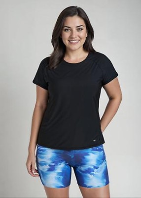 Loose Fit Adele Swim Top With Mid-Thigh Swim Shorts