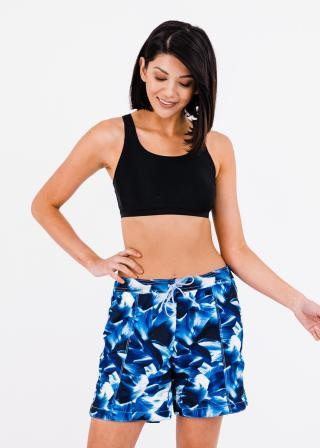 Racerback Swim Bra With Above the Knee Board Shorts