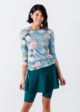 Margaux Swim Top With Midi Swim Skort