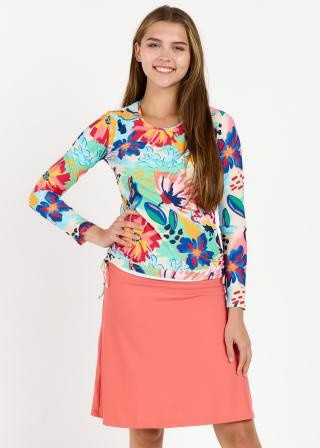 Nora Swim Top With Knee Length Swim Skort