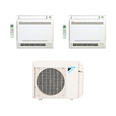 2 Zone Daikin 17 Seer Aurora Series Floor Mounted Ductless