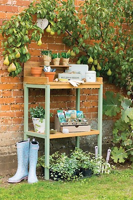 Grey on sale potting table