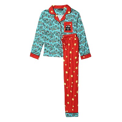 Forest Scrapbook Satin Pyjamas