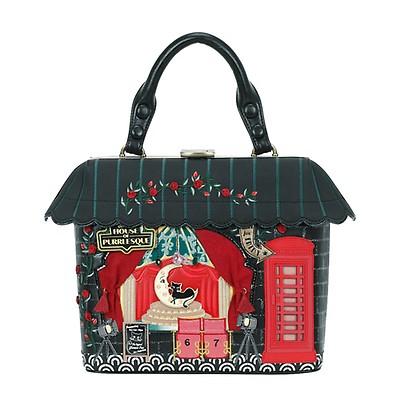 ⭐︎新品未使用⭐︎VendulaLondon Lucky Paws Grab Bag Vendula Lucky Paws Phone Pouch in Black | Topvintage