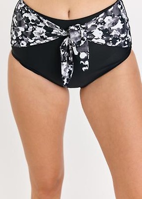 High Waisted Bikini Bottom With Front Tie