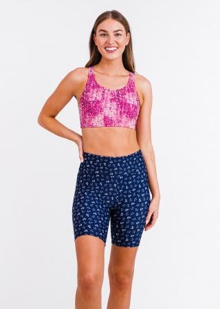 Racerback Swim Bra With Removable Cups With Mid-Thigh Swim Shorts