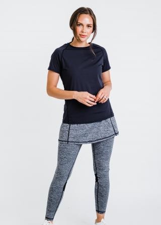 Pro Performance Top With Short Lycra® Sport Skirt With Attached 27" Leggings