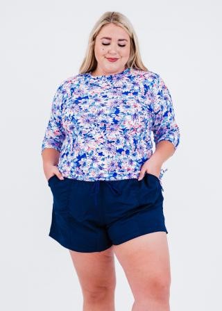 Plus Size Margaux Swim Top With Short Board Shorts