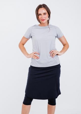 Pro Performance Top With Knee Length Lycra® Sport Skirt With Attached 17" Leggings