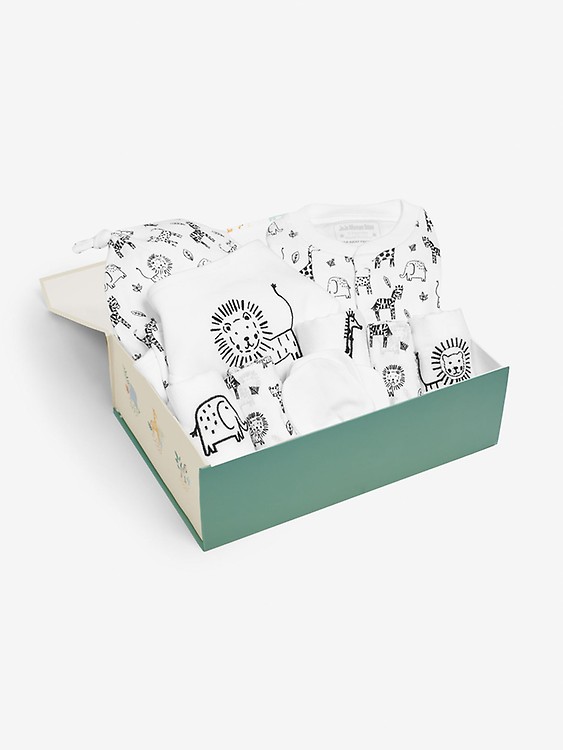 Grey Elephant Cuddles Gift Set Jojo Maman Bebe