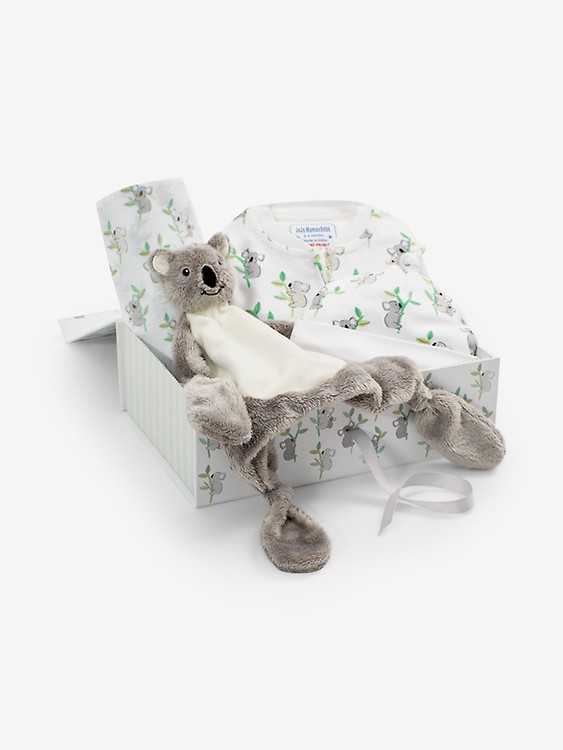 Grey Elephant Cuddles Gift Set Jojo Maman Bebe