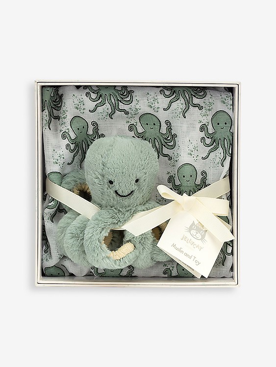 jellycat odell octopus gift set