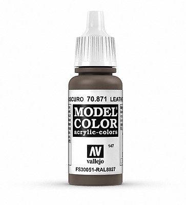 Vallejo Model Color 17ml - Leather Brown - 70.871