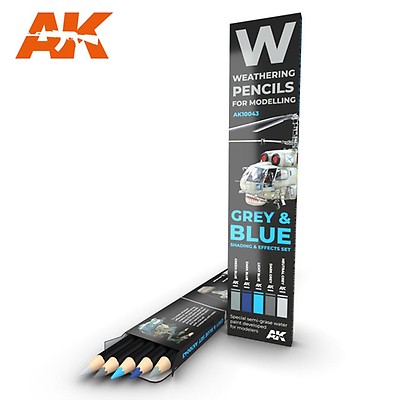 Ak Interactive 10042 Chipping & Aging Weathering Pencil Set