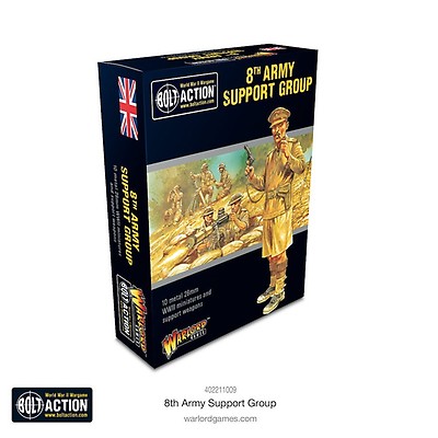 Bolt Action – German Afrika Korps Support Group – Figurines Warlord Games 1:56 Maquettes Métal Assemblage Jeu
