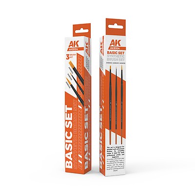AK Basic Brushes - Set of 3 AK Basic Brushes - Set of 3