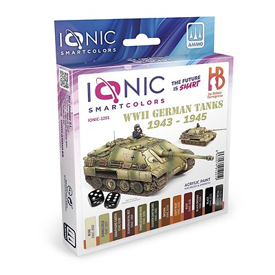 Military☆★リメイク缶✨️3個セット Ionic WW2 German Winter Camouflage Set - Ammo By Mig - IONIC-1208