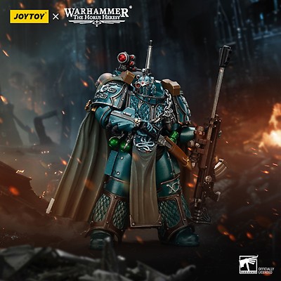 Action Figure JOYTOY Warhammer 40k 1/18 - Marneus Calgar, Capitolo Maestro Ultramarines, 12,2 Cm, Collezionabile Per Adulti E Ragazzi 15+