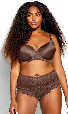 Women's Plus Size Black Kira Lace Bralette