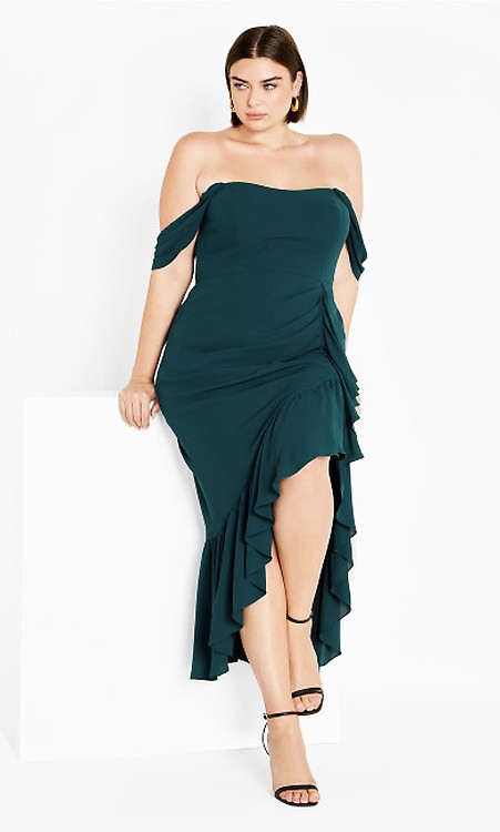 Entwine maxi dress emerald sale