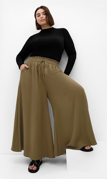Elly Wide Leg Pant khaki