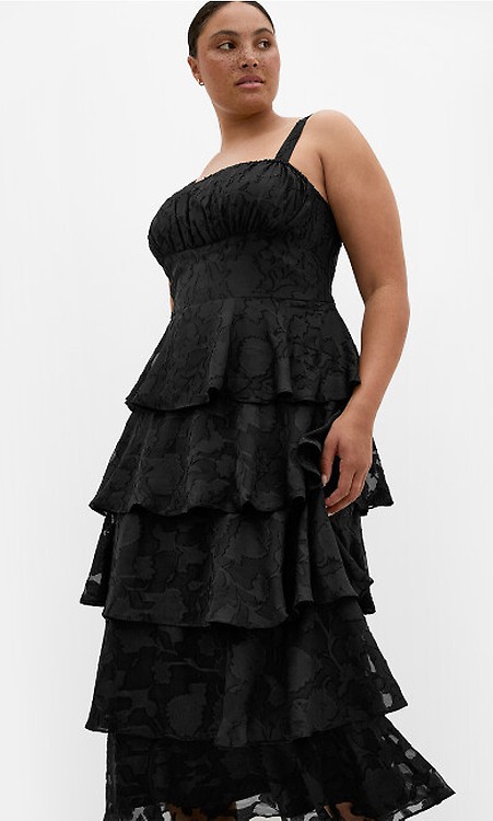Women's Plus Size Mystic Lace Black Dress