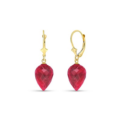 Ruby drop deals earrings gold