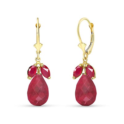 Ruby Earrings in 9ct Gold | QP Jewellers