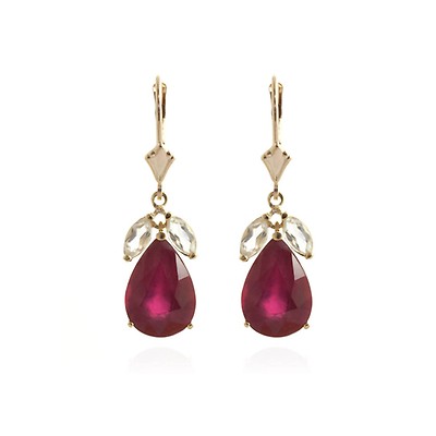 Ruby Earrings in 9ct Gold | QP Jewellers