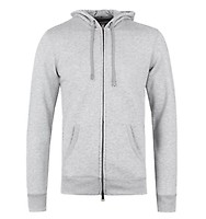 Emporio Armani Zip Through Hooded Sweatshirt Navy