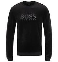 boss velour crewneck sweatshirt