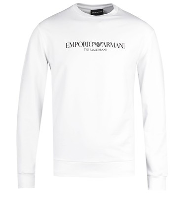 armani white sweatshirt