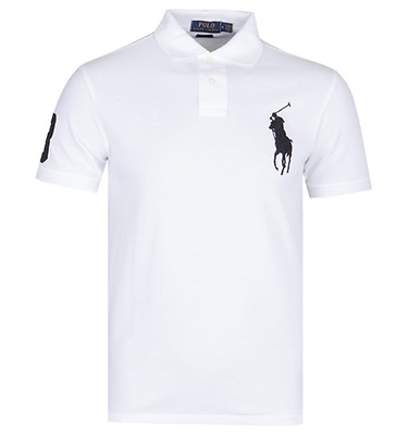 black polo hoodie white horse