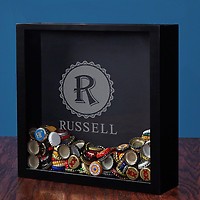 BEER IS GOOD BEERS ARE BETTER FILLABLE SHADOW BOX 12" X 12" FILL W/ BOTTLE CAPS! 