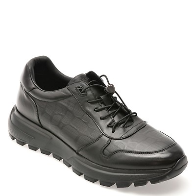 Pantofi sport OTTER negri, 899, din material textil | Tezyo Romania