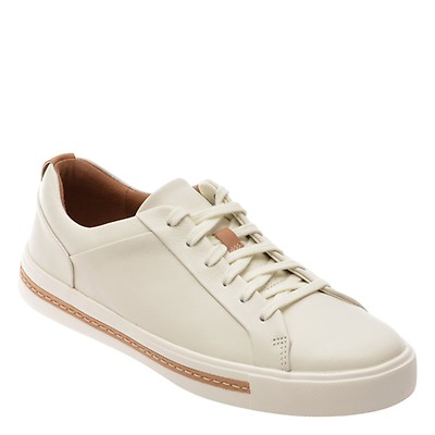 Pantofi sport CLARKS albi, UN MAUI LACE, din piele naturala