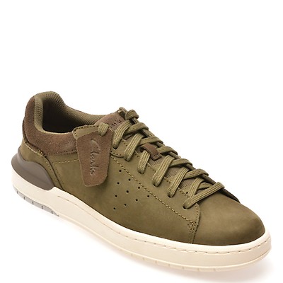 Pantofi sport CLARKS negri, TORHILL LACE, din nabuc | Tezyo Romania