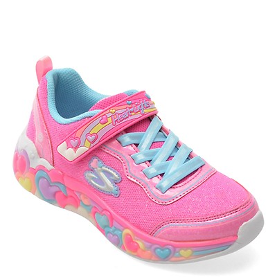 Pantofi sport SKECHERS roz, BOUNDER, din material textil | Tezyo