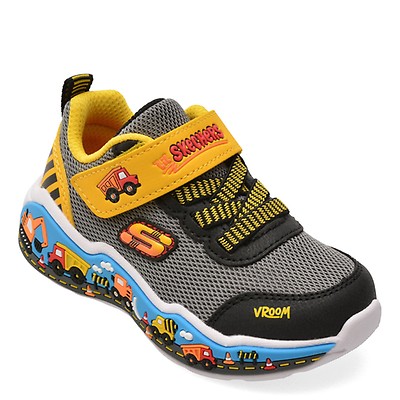 Pantofi sport SKECHERS albastri, METEOR-LIGHTS 2.0, din material