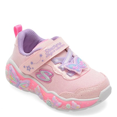 Pantofi sport SKECHERS roz, SOLA GLOW, din material textil | Tezyo