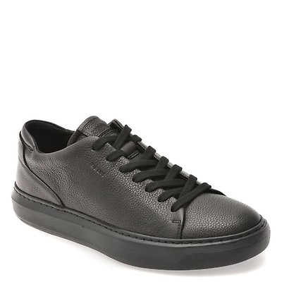 Pantofi sport SKECHERS alb-negru, HOTSHOT, din piele naturala