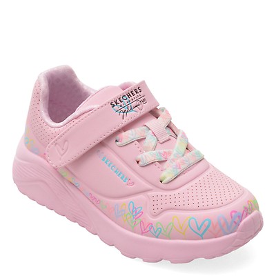 Pantofi sport SKECHERS roz, SOLA GLOW, din material textil | Tezyo