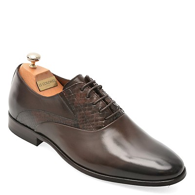 Pantofi eleganti LE COLONEL negri, 74604, din piele naturala