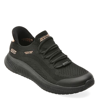 Pantofi sport SKECHERS negri, BOUNDER, din material textil | Tezyo