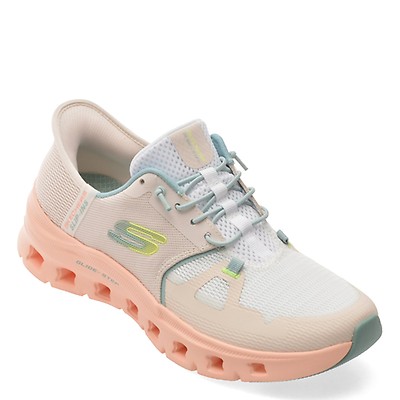 Pantofi sport SKECHERS roz, HEART LIGHTS, din material textil