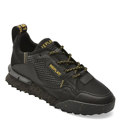 Pantofi sport REPLAY negri, MS8L20L, din piele naturala | Tezyo